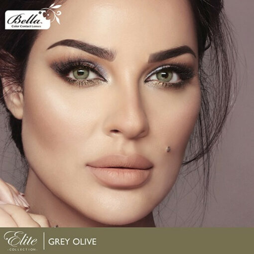 Bella Elite Gray Olive contact lenses