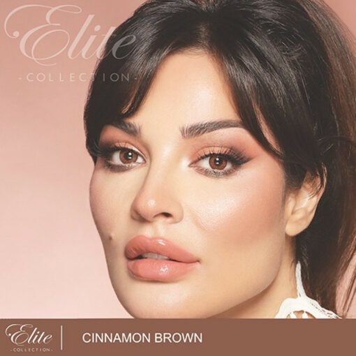Bella Elite Cinnamon Brown contact lenses