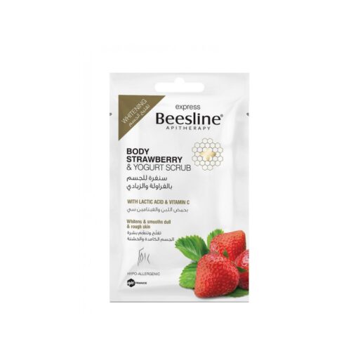 Picture of Beesline body scrub with strawberry and yogurt