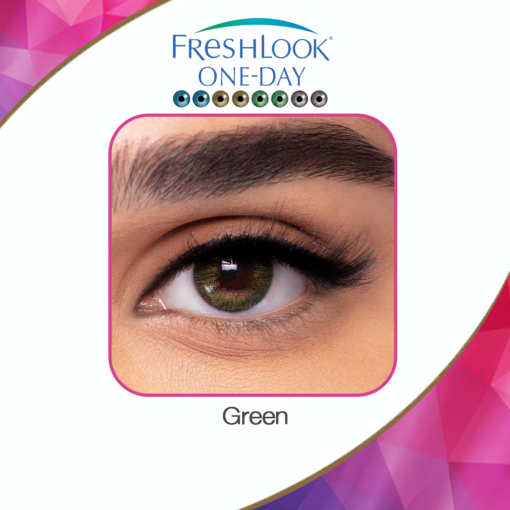 Freshlook lenses daily green color