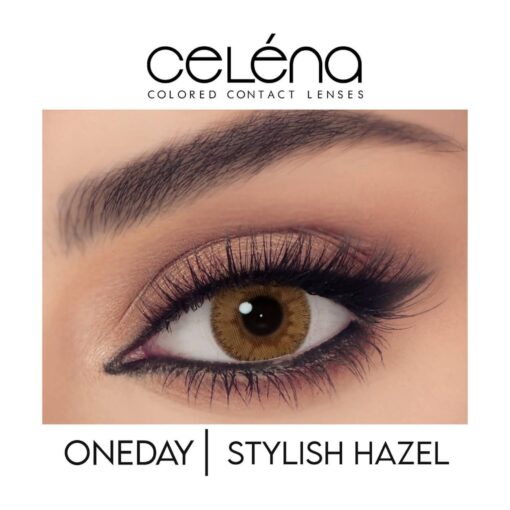 Celéna daily colored contact lenses Stylish Hazel