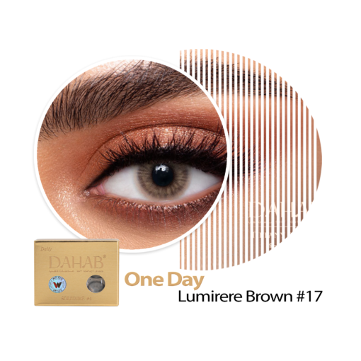 Dahab Daily Contact Lenses, LUMIRERE BROWN #17