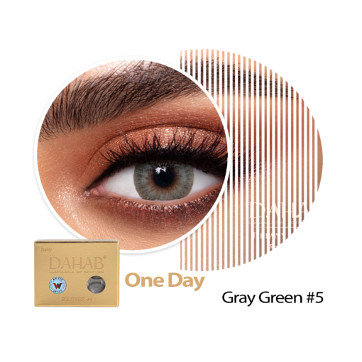 Daily Dahab colored contact lenses SABRIN GRAY GREEN