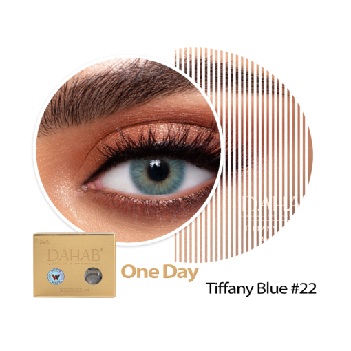 Dahab Daily Contact Lenses, TIFFANY BLUE #22