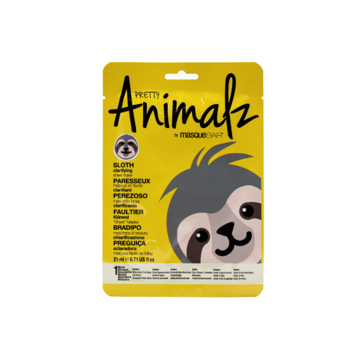 Pretty Animalz By Masque Bar Sloth Clarifying Sheet Mask