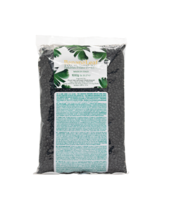 Granules wax for hair removal Italian black with aloe vera extract from Banana leaf 1000 g