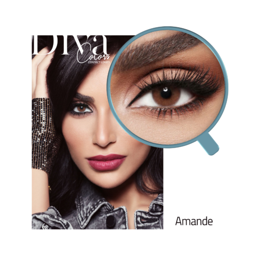 Diva contact lenses color Amande