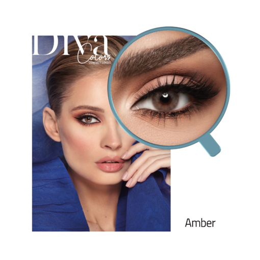 Diva contact lenses color Amber