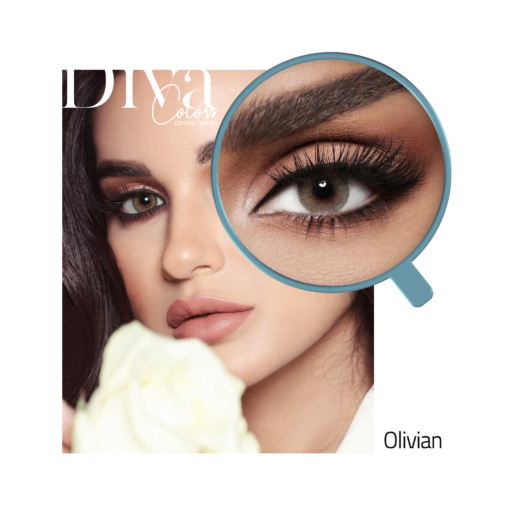 Diva contact lenses Olivian color