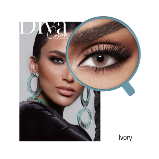 Diva contact lenses Ivory color