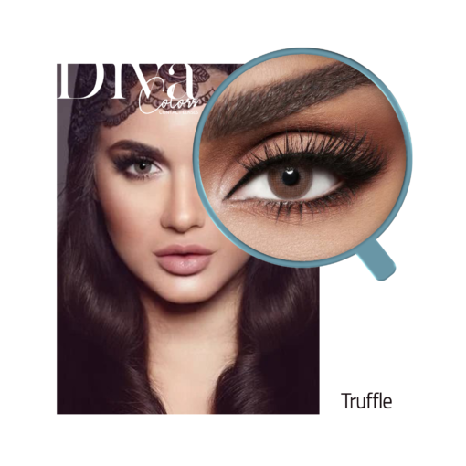 Diva contact lenses color Truffle