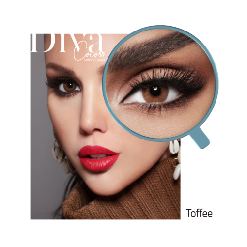 Diva contact lenses color Toffee