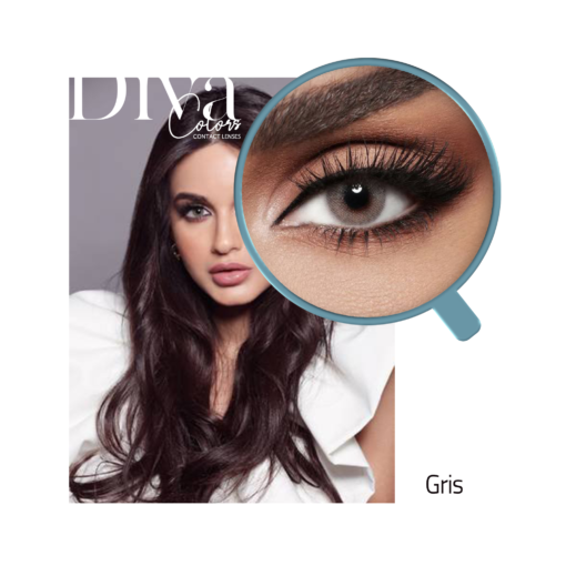 Diva contact lenses color Gris