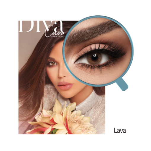 Diva contact lenses color Lava