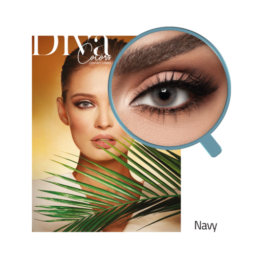 Diva contact lenses Navy color