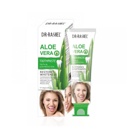 Dr Rashel Toothpaste for Whitening and Protecting Teeth with Aloe Vera, 120 جم