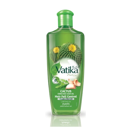 Vatika Cactus Hair Oil for Fall Control, 300 ml