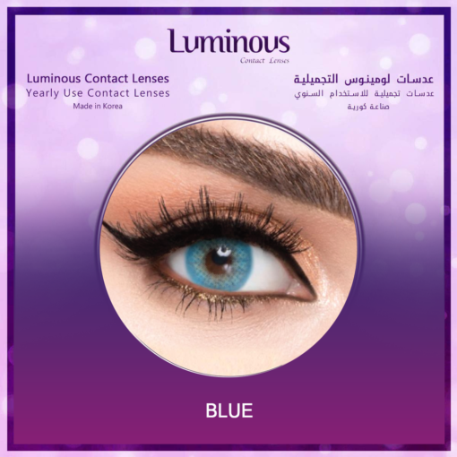 Luminous contact lenses Blue