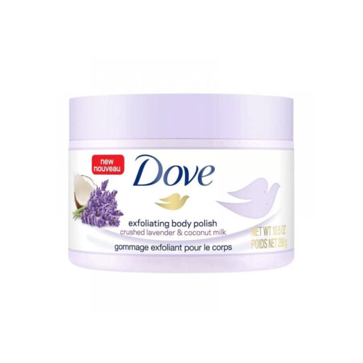 Dove Crushed Lavender & Coconut Milk Exfoliating Body Polish, 298g