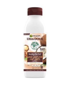 Garnier Ultra Doux Smoothing Hair Food Conditioner for Dry & Frizzy Hair with Coconuts & Macadamia, 350ml