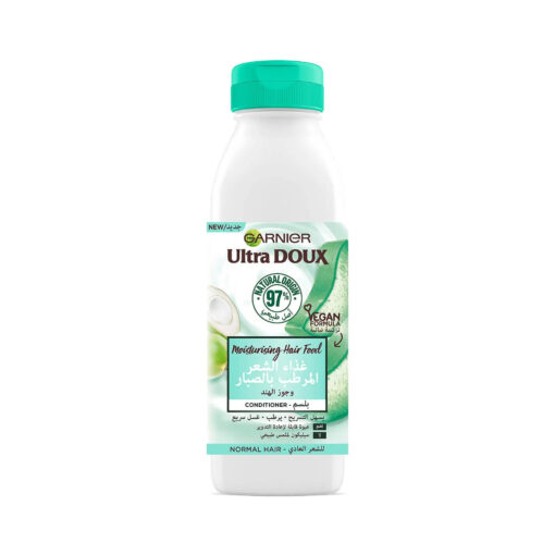Garnier Ultra Doux Moisturizing Hair Food Conditioner for Normal Hair with Aloe Vera & Coconuts, 350ml