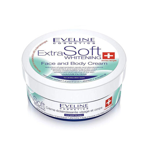 Eveline Extra Soft Whitening Face and Body Cream, 200ml