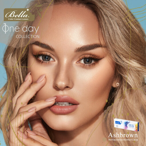 Bella One Day Ash Brown contact lenses