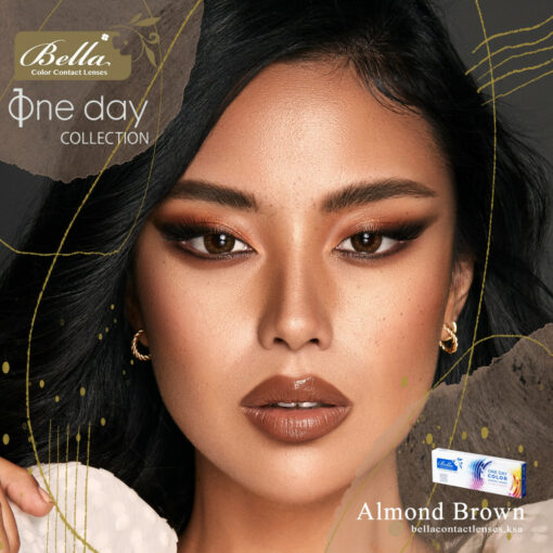 Bella One Day Almond Brown contact lenses