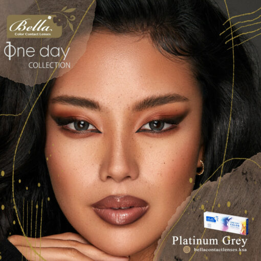 Bella One Day Platinum Gray contact lenses