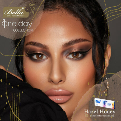 Bella One Day Hazel Honey contact lenses