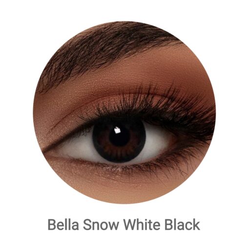 Bella Snow White Black contact lenses