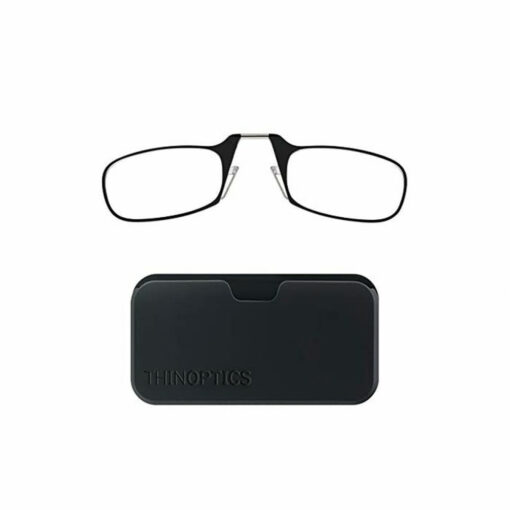 ThinOptics Rectangular Reading Glasses with a Lightweight Case +2.00