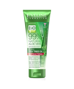 Eveline 99 Percent Natural Aloe Vera Body and Face Gel with Tea Tree Oil, 250ml