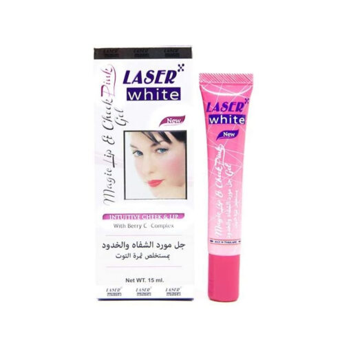 LASER White Magic Lip and Cheek Pink Gel with Berry C-Complex, 15ml