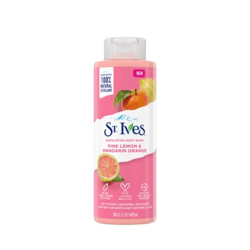 St.Ives Pink Lemonade and Mandarin Exfoliating Body Wash 473 ml