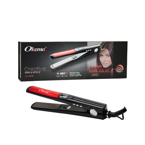 Okema Ceramic Hair Straightener OK-2038