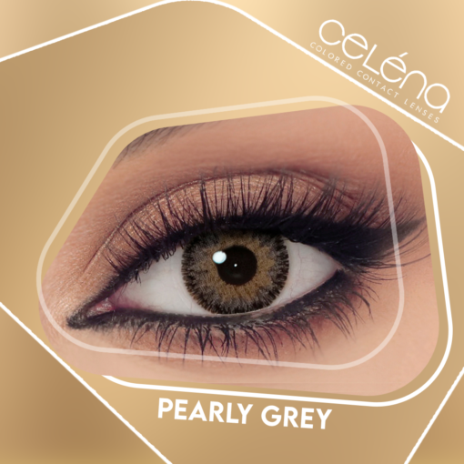 Celena Shaded Pearly Gray Contact Lenses