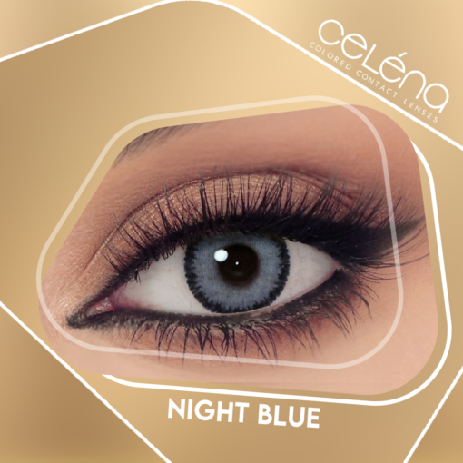 celena Shaded Night Blue contact lenses
