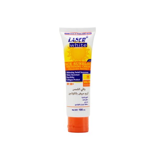 Laser White Sunscreen Cream with Natural Collagen Protection Factor 50+