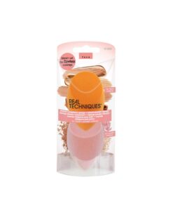 Real Techniques Orange and Pink Makeup Mixing and Application Sponge Set 2 Pieces