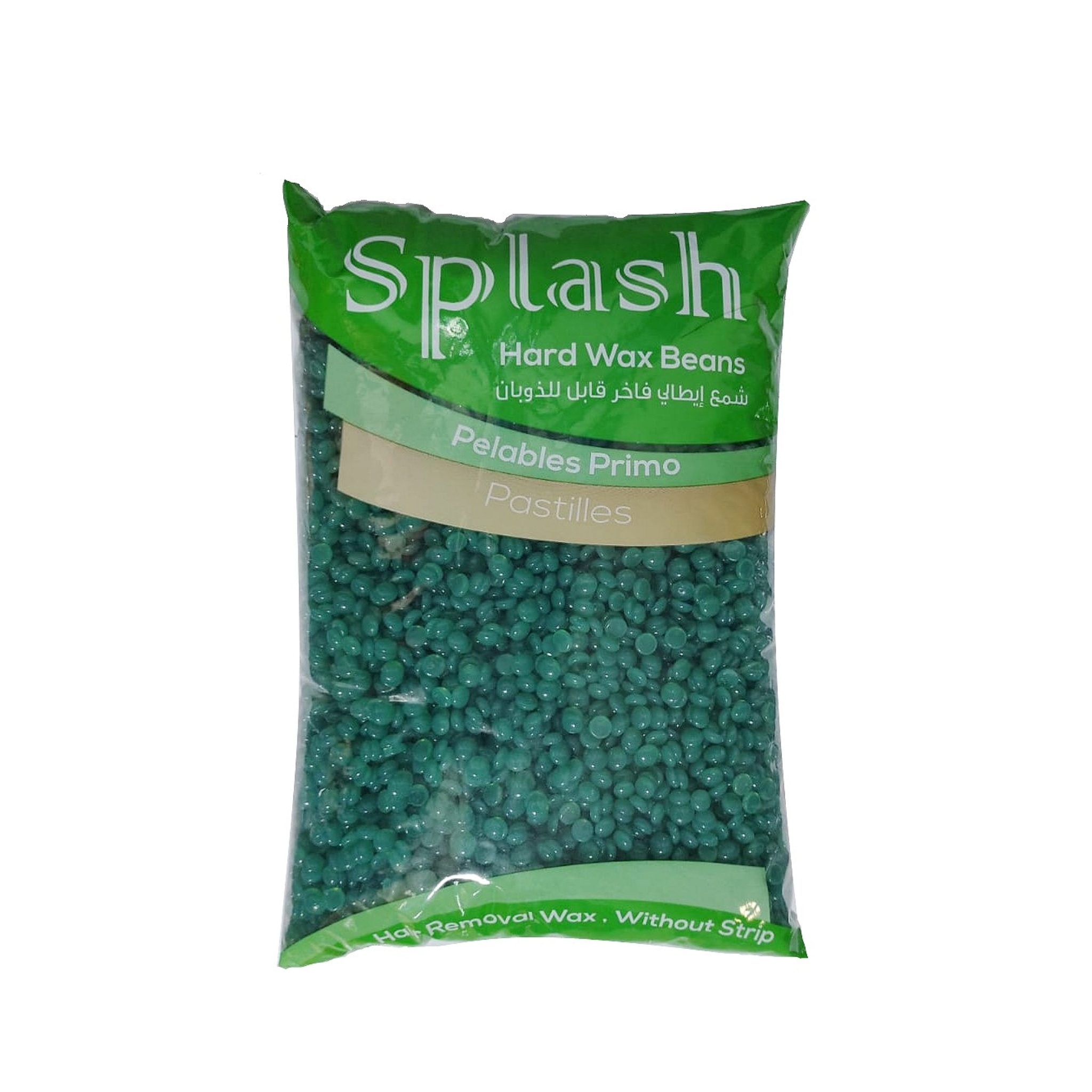 Splash Italian Hard wax Beans for hair removal green 1000 g - يوشوب Ushop