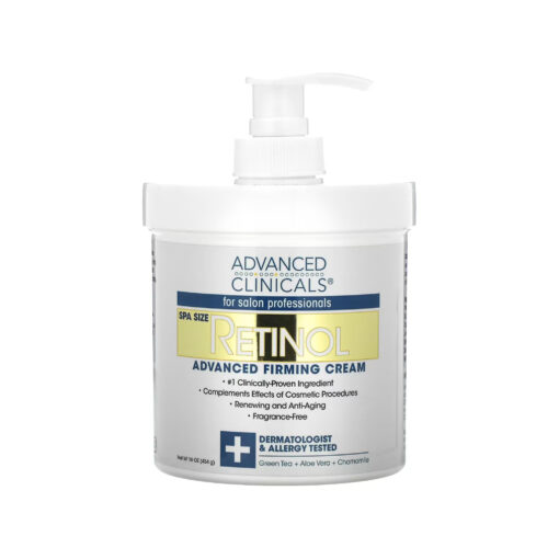 Advanced Clinicals Retinol Advanced Firming Cream, 454g