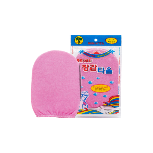 Moduniye Pink Korean Body Scrub Glove