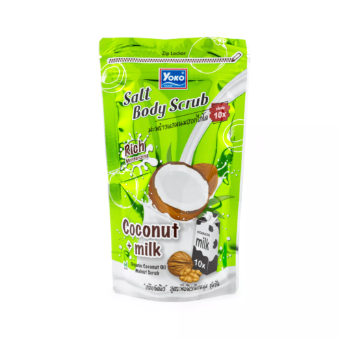 YOKO Coconut + milk Salt Body Scrub, 350g