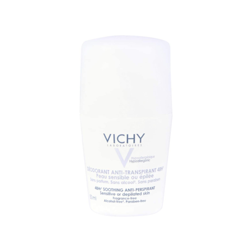 Vichy Antiperspirant Sensitive Skin Deodorant 48 Hours Roll On, 50ml