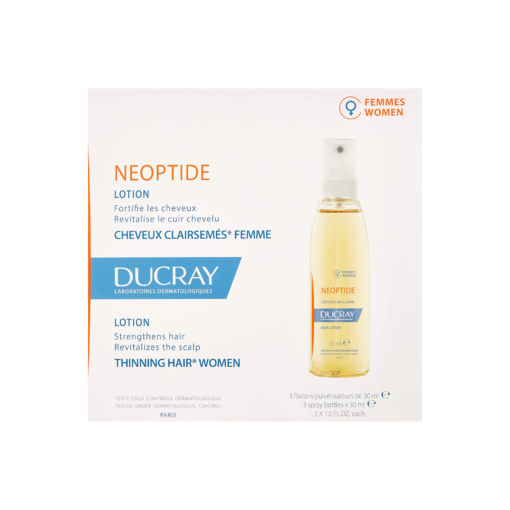 DUCRAY Neoptide Anti Hair Loss Treatment Lotion for Women, Pack of 3 x 30ml