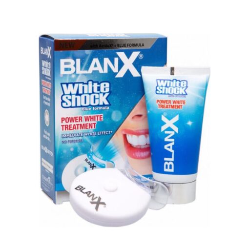 بلانكس وايت شوك باور التركيبة الزرقاء للتبيض الاسنان 50 مل