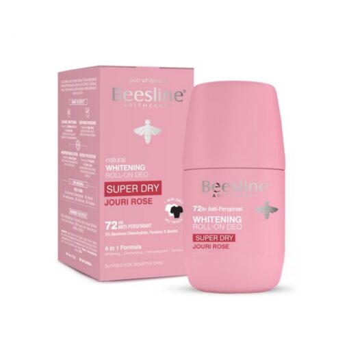 Beesline Roll-On Natural Deodorant for Whitening the Skin Super Dry Jouri Rose 50 ml