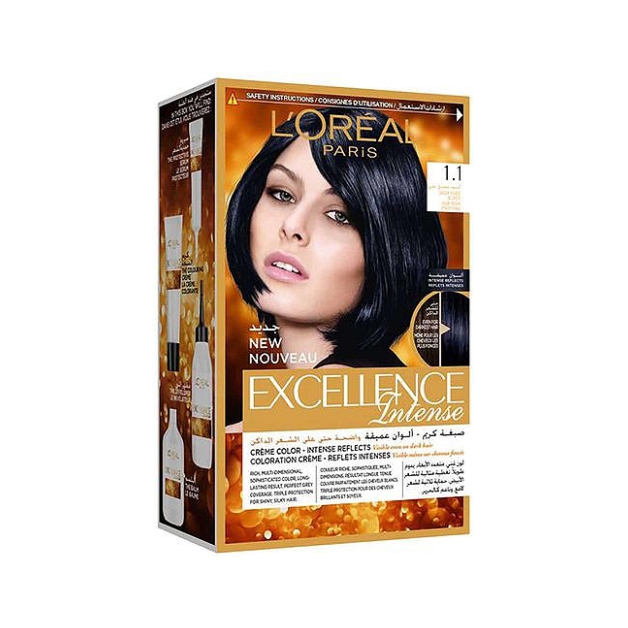L'Oreal Paris Excellence Hair Color Deep Pure Black  - يوشوب Ushop