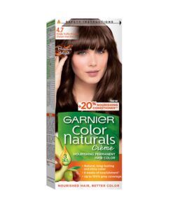 GARNIER Color Naturals Permanent Hair Color Cream, 4.7, Dark Chocolate Brown